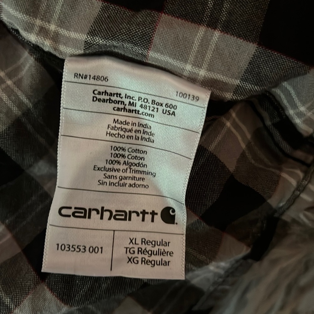 Carhartt Button Up Relaxed Fit XL - Picture 4 of 4